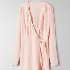 Aritzia Wilfred Louise Dress Rose Quartz s pink